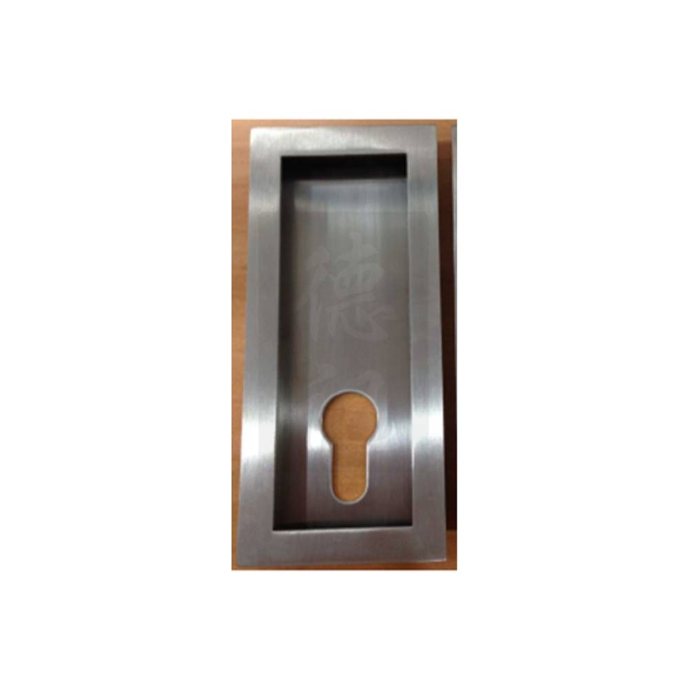 Accord RH138PZ SS Rectangular Recess Handle with Cylinder Hole
