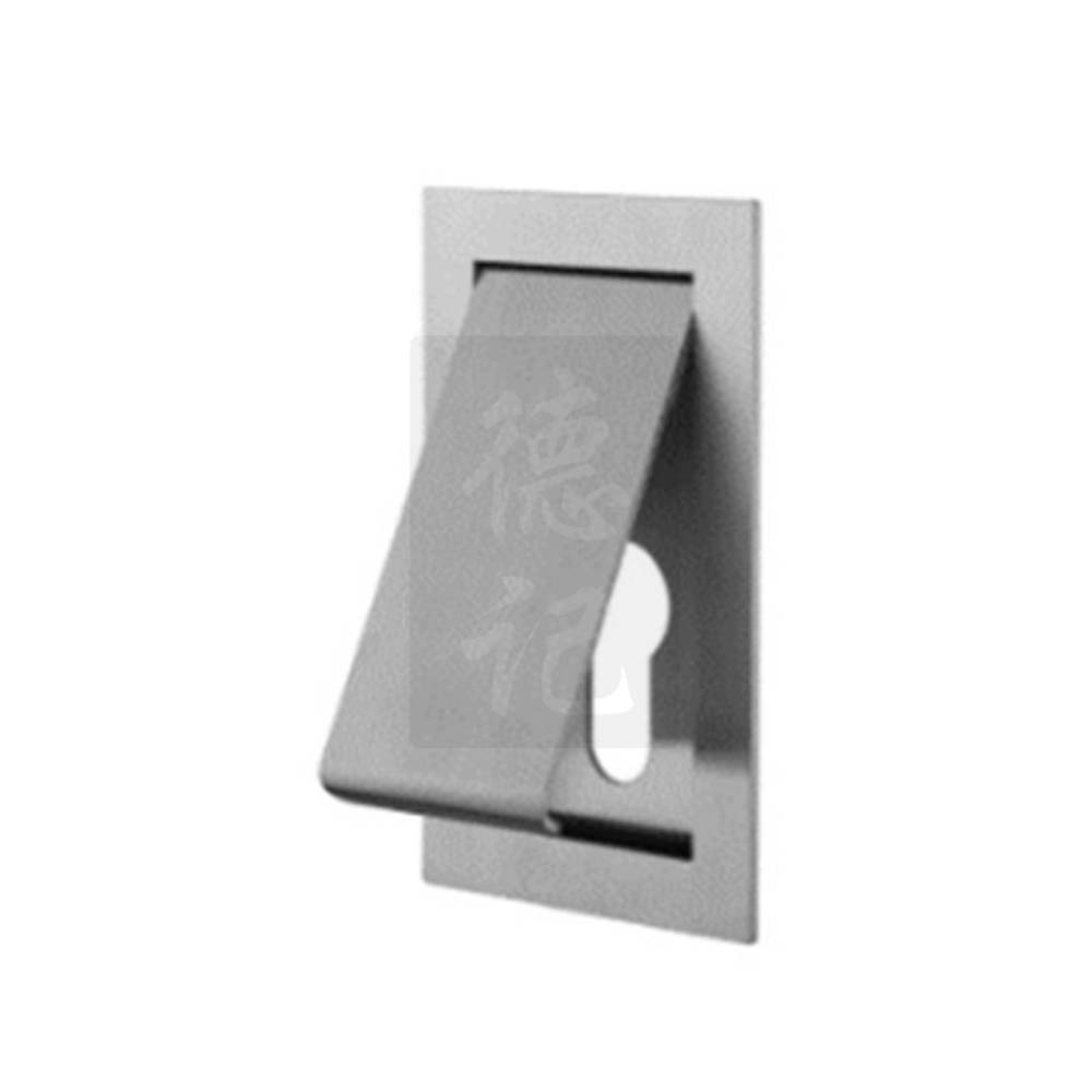 Accord RH145PZ SS Rectangular Recess Handle with Flip Cover & Cylinder Hole