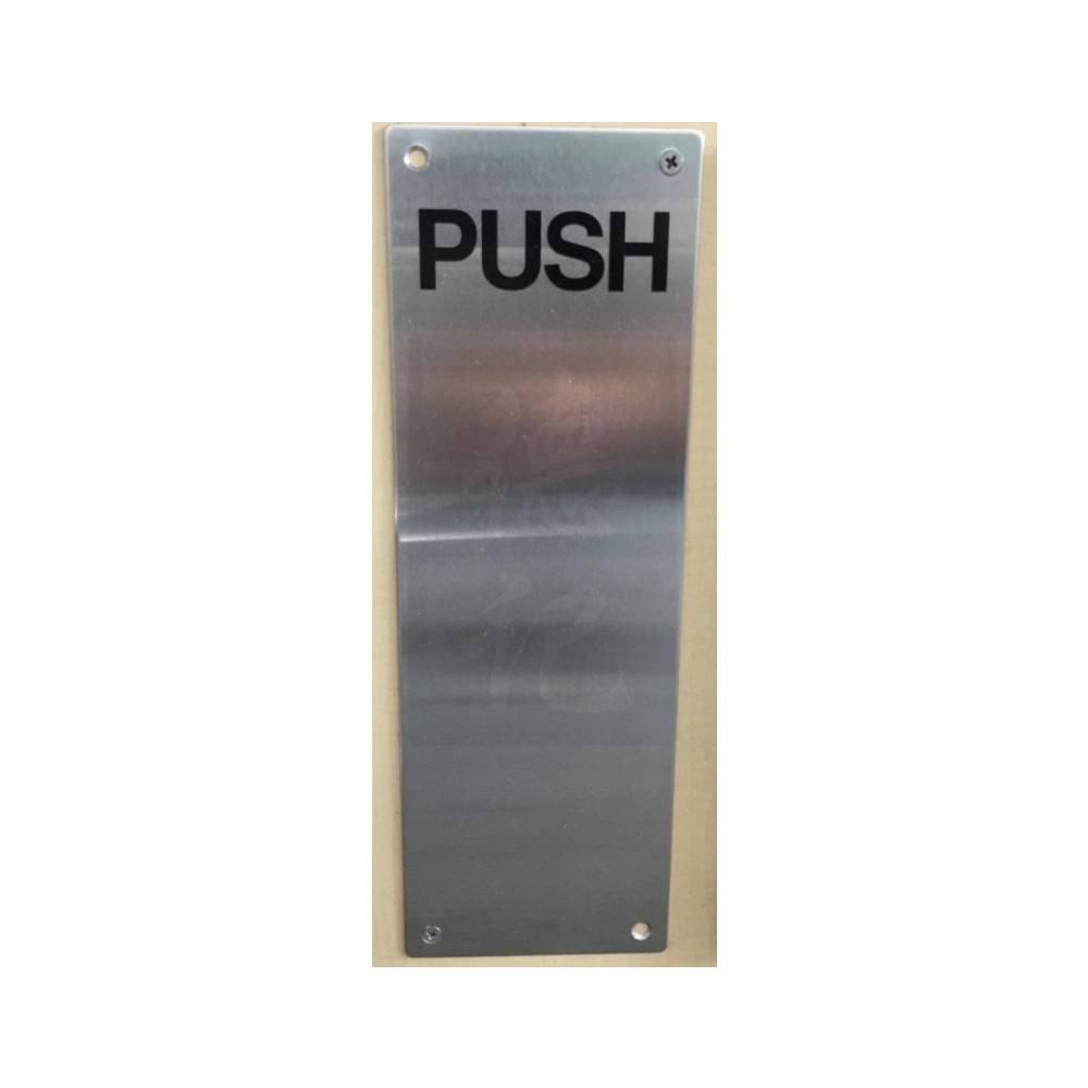 Accord SS Push Plate with “PUSH” Wording